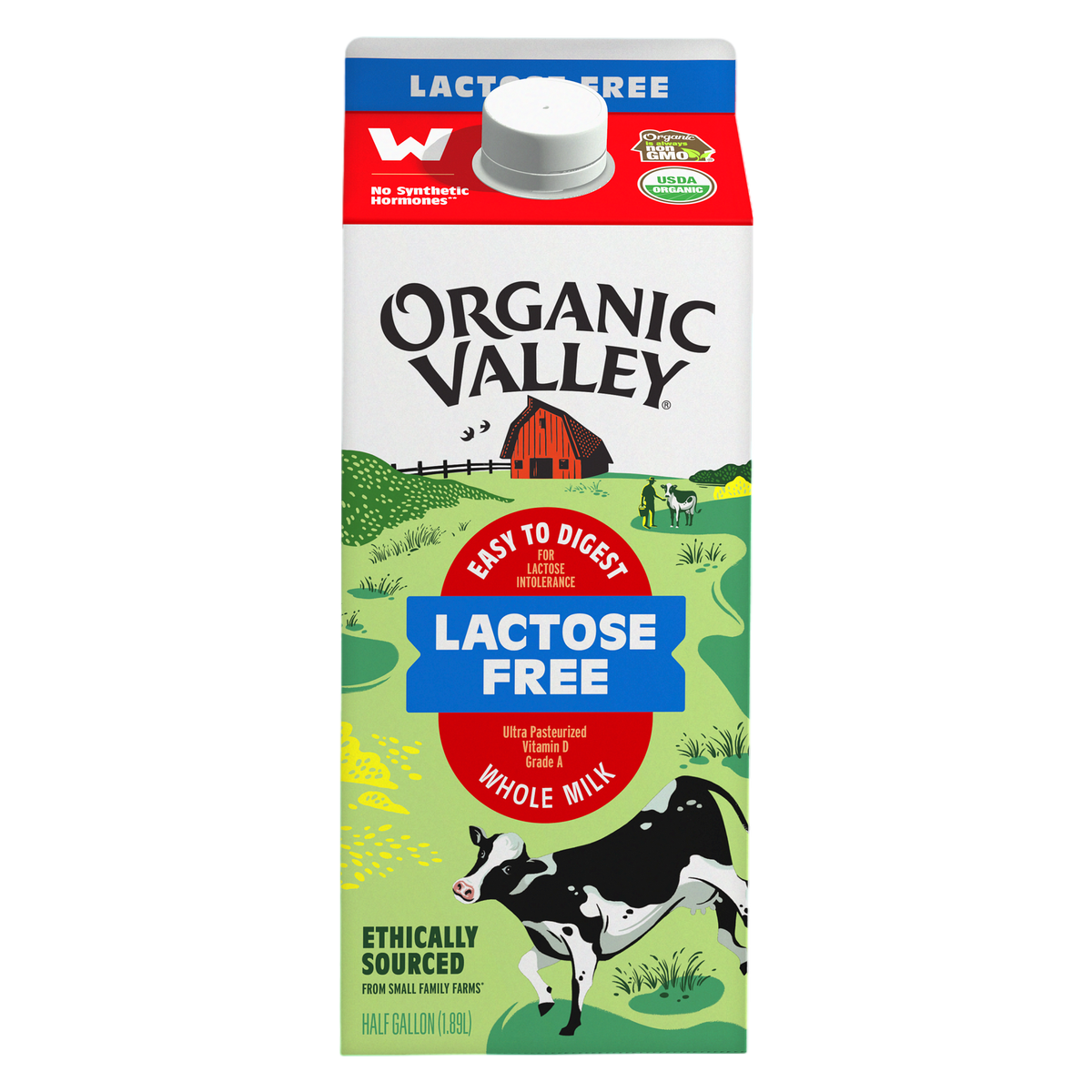 Organic Valley Lactose-Free Whole Milk 1/2 Gallon