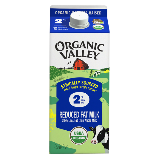 Organic Valley 2% Reduced Fat Milk 1/2 Gallon